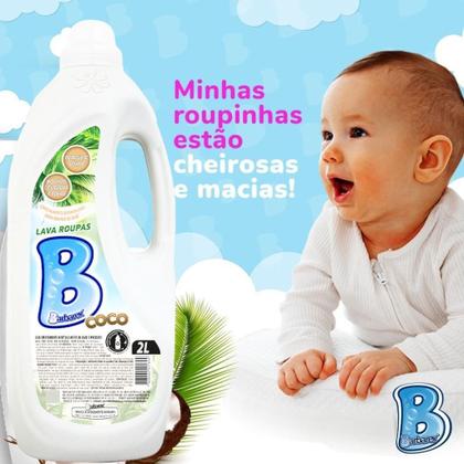 Imagem de Kit 2 Lava Roupas Sabão Liquido Fragância Coco 2 Litros