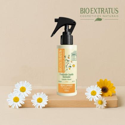 Imagem de Kit 2 Leave In Protetor Térmico Finalizador Camomila e Girassol Cabelos Loiros 100ml Spray Bio Extratus