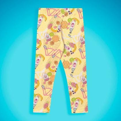 Imagem de Kit 2 Legging Infantil Algodão Juvenil Marisol Fakini