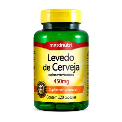 Imagem de Kit 2 Levedo de Cerveja 450mg Maxinutri 120 Cápsulas