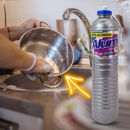 Imagem de KIT 2 LIMPA ALUMINIO ALUMIL START 500ml CADA PERFUME DE UVA