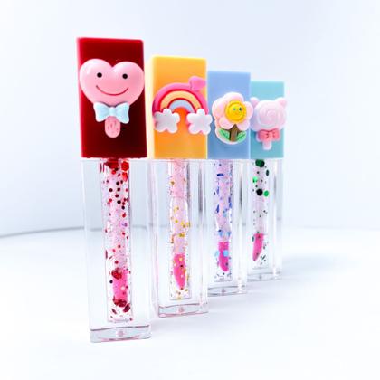 Imagem de Kit 2 lip gloss bichinhos com glitter divertido exclusivo