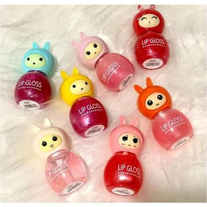 Imagem de Kit 2 lip gloss princesa brilho labial infantil cores metálicas