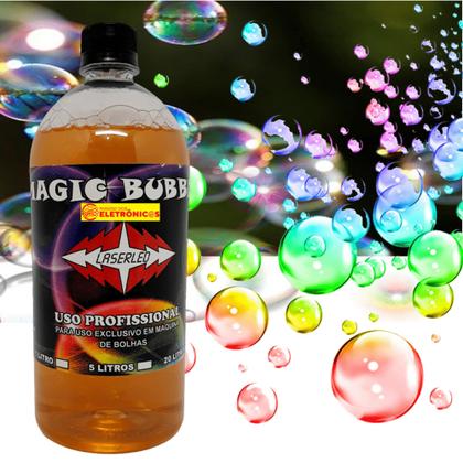Imagem de Kit 2 Líquidos Maquina Bolha De Sabão Festa Criança 1 Litro JMB2L