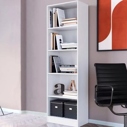 Imagem de Kit 2 Livreiros para Sala Escritório Quarto Estante Multiuso Prateleiras Conjunto Biblioteca Organizador