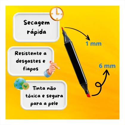 Imagem de Kit 2 Livrinho de Pintura Bobbie Goods + Canetinha 80 Cores