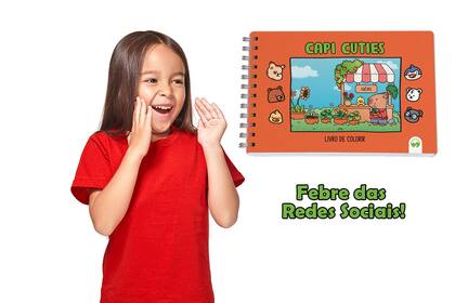 Imagem de Kit 2 Livro de Colorir Cuties 128 Páginas Bear e Capi