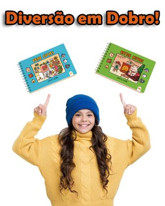 Imagem de Kit 2 Livro de Colorir Cuties 128 Páginas Bear e Kittie