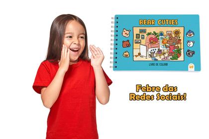 Imagem de Kit 2 Livro de Colorir Cuties 128 Páginas Bear e Kittie