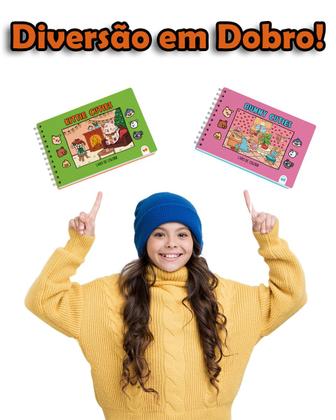 Imagem de Kit 2 Livro de Colorir Cuties 128 Páginas Bunny e Kittie