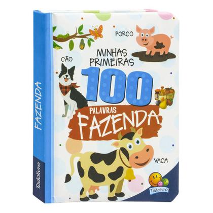 Imagem de Kit 2 Livro Infantil Minhas Primeiras 100 Palavras: Fazenda e Animais - Todolivro