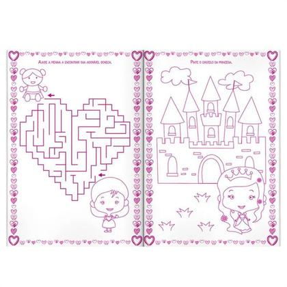 Kit 2 Livros 365 Atividades e Desenhos Barbie + 333 Atividades para Meninas Imagem de Kit 2 Livros 365 Atividades e Desenhos Barbie + 333 Atividades para Meninas