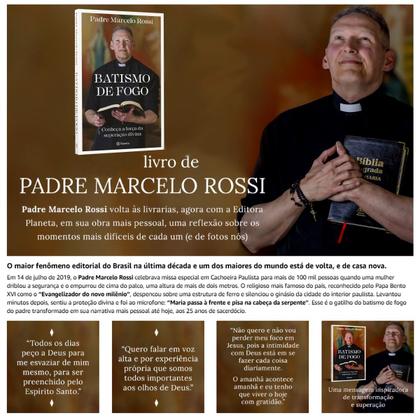Imagem de Kit 2 Livros físico, Batismo no Espírito Espirito, Padre Marcelo Rossi + Batismo De Fogo