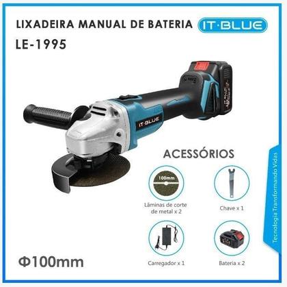 Imagem de Kit 2 Lixadeira Esmerilhadeira A Bateria 21V Profissional