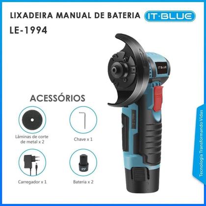 Imagem de Kit 2 Lixadeira Esmerilhadeira A Bateria 21V Profissional