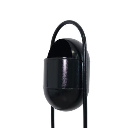 Imagem de Kit 2 Lixeira para Lixo Portugal Fechada Chapa 25L Preto Uso Externo Santa Edwirges