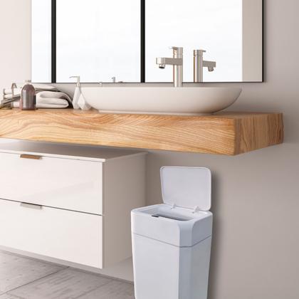 Imagem de Kit 2 Lixeiras Automática com Sensor Inteligente 12 Litros LXP12 NKF