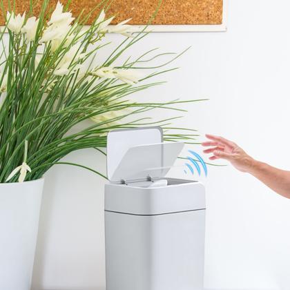 Imagem de Kit 2 Lixeiras Automática com Sensor Inteligente 12 Litros LXP12 NKF