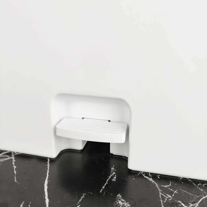 Imagem de Kit 2 Lixeiras de Pedal com Aro Interno 12 Litros e 20 Litros Dupla Seletiva OU Trium Branco