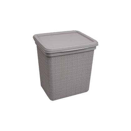 Imagem de Kit 2 Lixeiras de Pia Juta 3,7 Litros Cinza 3284 JAGUAR