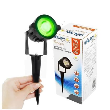 Kit 2 Luminária Espeto De Jardim Luz Verde 7w Bivolt Led Ip65 Prova DÁgua Refletor Luz Verde Para Jardim 1 Ano Garantia - GALAXY Imagem de Kit 2 Luminária Espeto De Jardim Luz Verde 7w Bivolt Led Ip65 Prova DÁgua Refletor Luz Verde Para Jardim 1 Ano Garantia