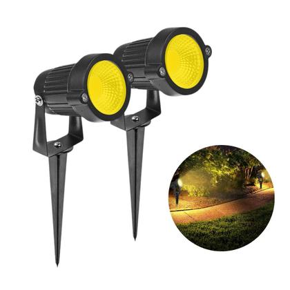 Kit 2 Luminaria Luz Branco Quente Led Espeto Jardim Bivolt - AAA TOP Imagem de Kit 2 Luminaria Luz Branco Quente Led Espeto Jardim Bivolt