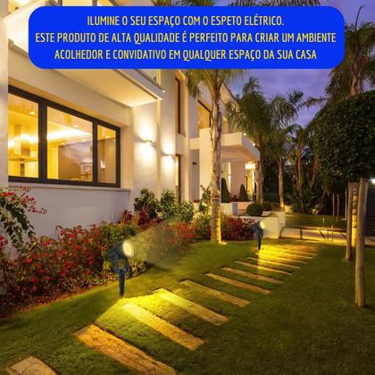 Kit 2 Luminaria Luz Branco Quente Led Espeto Jardim Bivolt - AAA TOP Imagem de Kit 2 Luminaria Luz Branco Quente Led Espeto Jardim Bivolt