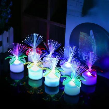 Imagem de Kit 2 Luminária Luz Led Florzinha Para Quarto Decoração