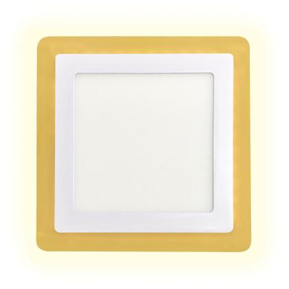 Imagem de kit 2 LUMINÁRIA PAINEL LED DUAL COLOR 6W+3W EMBUTIR QUADRADO