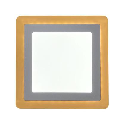 Imagem de kit 2 LUMINÁRIA PAINEL LED DUAL COLOR 6W+3W EMBUTIR QUADRADO