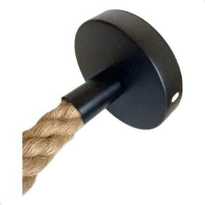 Imagem de Kit 2 Luminária Pendente Corda 1,80cm em Sisal Designer Rústico