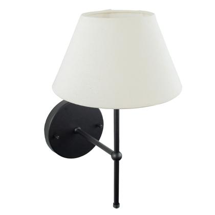 Imagem de Kit 2 Luminarias De Parede Arandelas Dormitorio Quarto Lateral De Cama Cupula Tecido Algodao Bivolt 110v220v