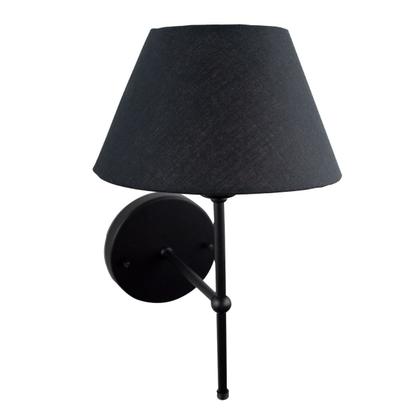 Imagem de Kit 2 Luminarias De Parede Arandelas Dormitorio Quarto Lateral De Cama Cupula Tecido Algodao Bivolt 110v220v