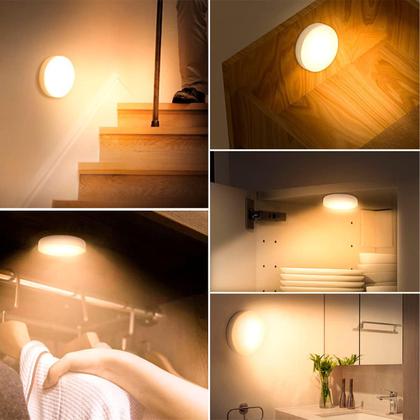 Imagem de Kit 2 Luminárias Led Com Sensor De Movimento Sem Fio Recarregável