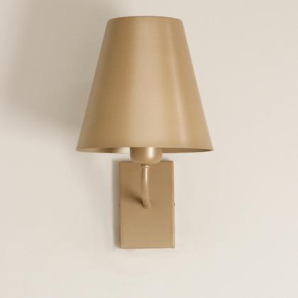 Imagem de Kit 2 Luminárias Parede Arandela Cúpula Metal Cama Champagne