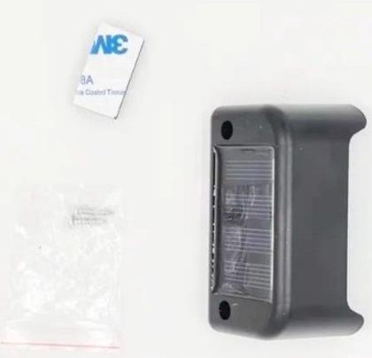 Imagem de KIT 2 luminarias Solar Sensor Balizador LED de LUZ QUENTE LED MT078 Carregamento Solar, Área Externa, Diferentes para Casa.