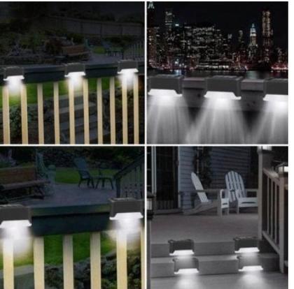 Imagem de KIT 2 luminarias Solar Sensor Balizador LED de LUZ QUENTE LED MT078 Carregamento Solar, Área Externa, Diferentes para Casa.