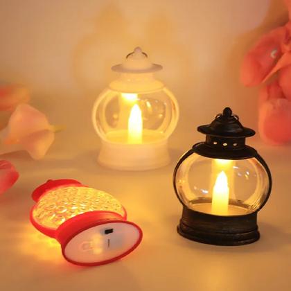 Imagem de Kit 2 Luminarias Vela Decorativa LED Mini Lampião Decoração