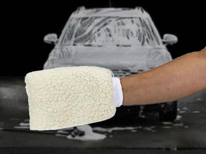 Imagem de KIT 2 Luva P/ Lavar E Dar Brilho Lustrar Dupla Face Carros