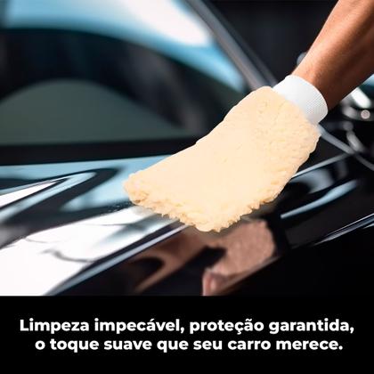 Imagem de Kit 2 Luvas de Lã Sintética para Lavar Carro Proauto