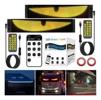 Imagem de Kit 2 Luz Led Olho Do Diabo P/ Carros Painel Caminhão 5V/2A
