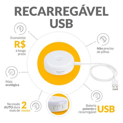 Imagem de Kit 2 Luzinha Momo Lifestyle - Luminária Led Com Sensor