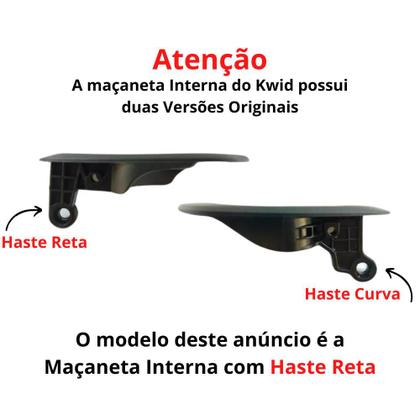 Imagem de Kit 2 Maçaneta Interna Gatilho Puxador Kwid 2020 2021 2022 - UN / 2