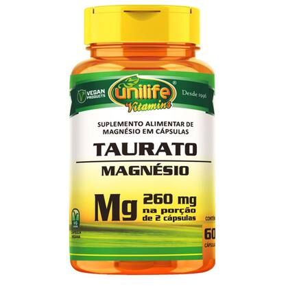 Imagem de Kit 2 Magnésio Taurato Unilife 60 cápsulas