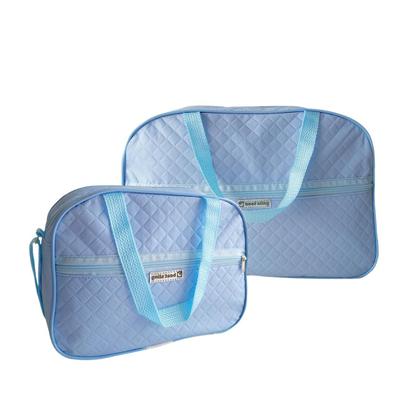 Imagem de Kit 2 Mala Bebe Saida Maternidade Menino Azul Bebe Bolsa Reforçada Alça Ombro Passeio Viagem Grande