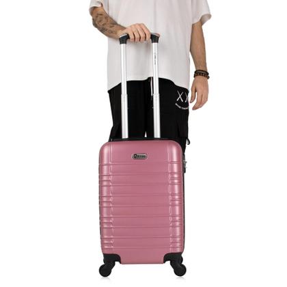 Imagem de Kit 2 malas de viagem de bordo PP e P Detroit Swiss Move Rose