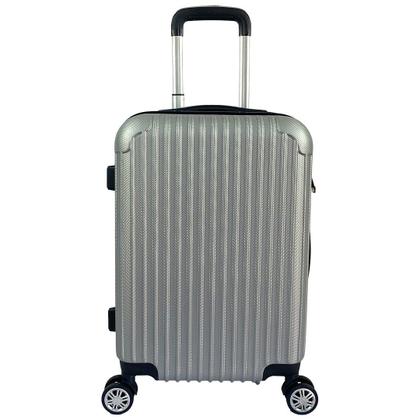 Imagem de Kit 2 Malas De Viagem Preta Em Abs Grande e  Média Com 4 Rodas 360º