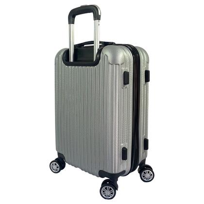 Imagem de Kit 2 Malas De Viagem Preta Em Abs Grande e  Média Com 4 Rodas 360º