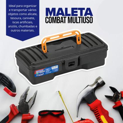 Kit 2 Maletas Caixa de Ferramentas Grande Reforçada Multiuso