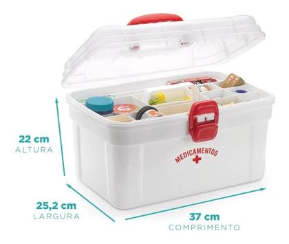 Imagem de Kit 2 Maletas De Medicamentos Primeiros Socorros Mega Luxo